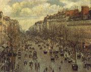 The Bouleard Montmarttre on a Sunny Afternoon Camille Pissarro